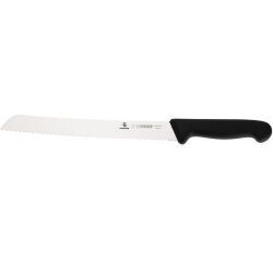 Giesser couteau à pain cranté manche noir inox 24 cm
