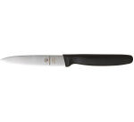 couteau d'office manche noir 10 cm