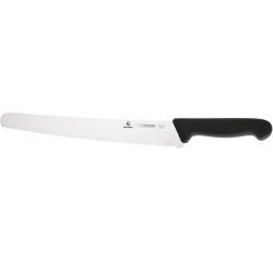 Giesser couteau universel denté manche noir 25cm