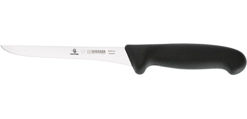 Giesser couteau à désosser manche noir 13 cm