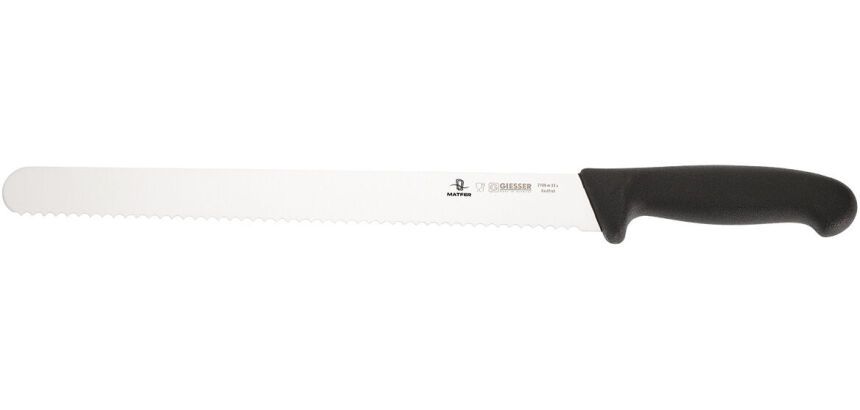 Giesser couteau à génoise manche noir 31cm