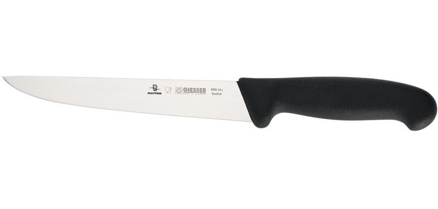 Giesser couteau à saigner manche noir 16 cm
