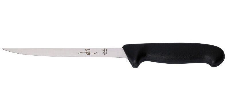 Giesser couteau filet de poisson manche noir 18cm
