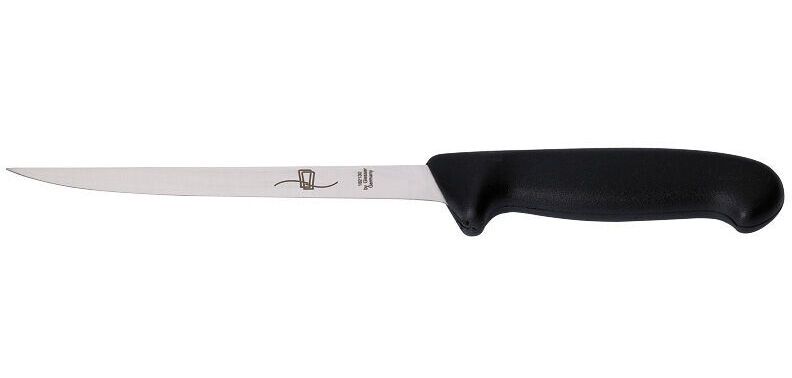 Giesser couteau filet de poisson manche noir 18cm