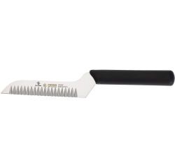 Giesser couteau à lame ondulée manche noir 12 cm
