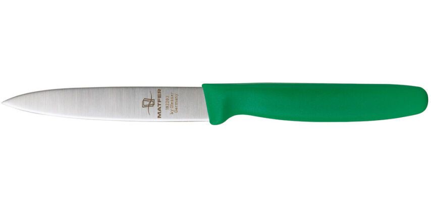 couteau d'office manche vert 10 cm