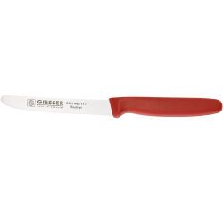 Giesser couteau cranté manche rouge 11 cm