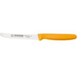 Giesser couteau cranté manche jaune 11 cm
