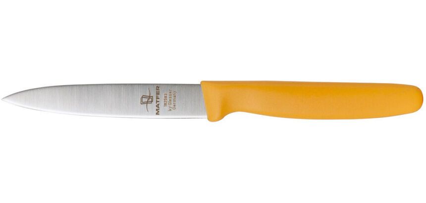 couteau d'office manche jaune 10 cm