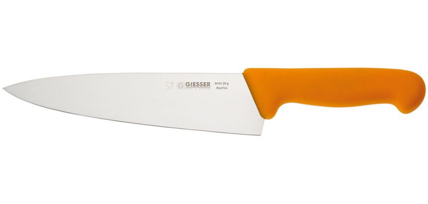 Giesser couteau de cuisine manche jaune 31 cm