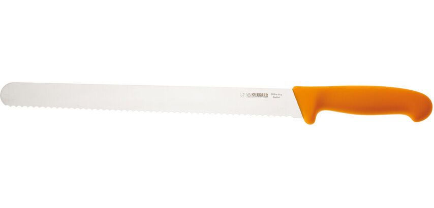 Giesser couteau à génoise manche jaune 31 cm