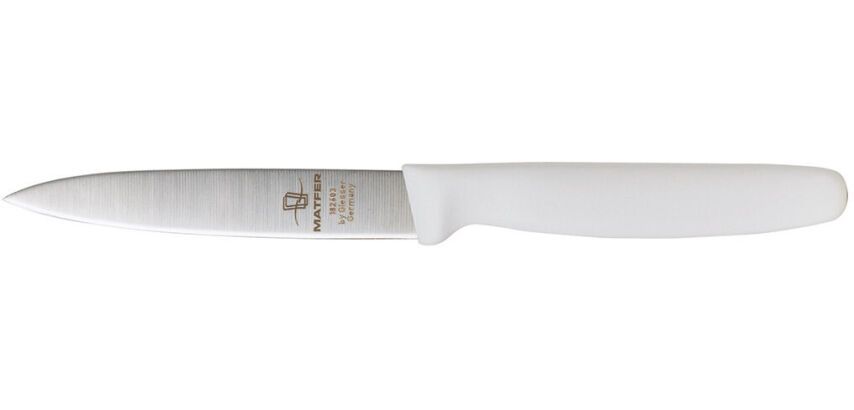 couteau d'office manche blanc 10 cm