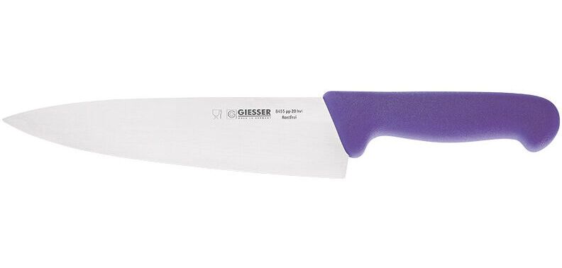 couteau de cuisine manche violet 20 cm