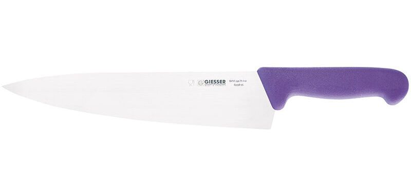 couteau de cuisine manche violet 26 cm