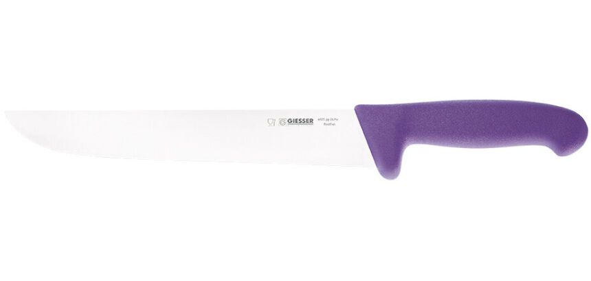 couteau à découper manche violet 21 cm