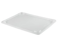 couvercle pour bac rectangulaire plat PEHD 54,5x39x2,2 cm