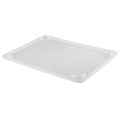 couvercle pour bac rectangulaire plat PEHD 54,5x39x2,2 cm