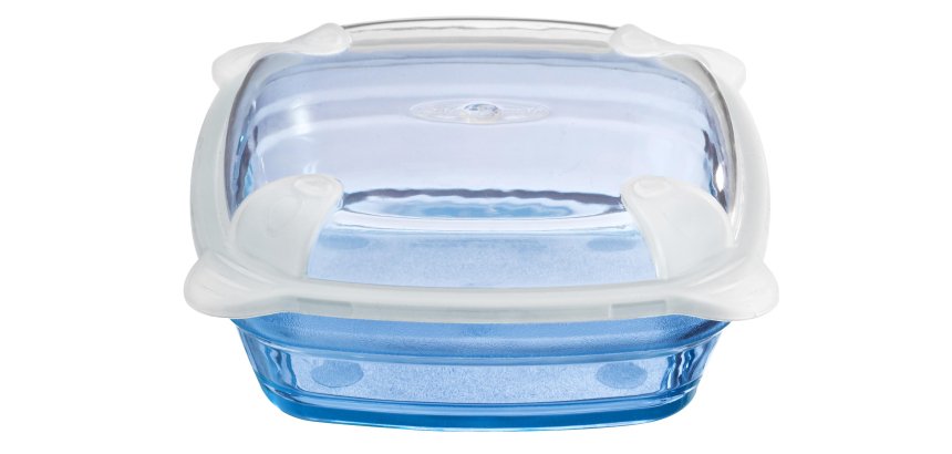 couvercle en copolyester transparent pour ravier carré