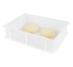 demi bac à pâtons blanc 400x300 PEHD hauteur 10 cm 9 l
