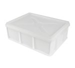 demi bac à pâtons blanc 400x300 PEHD hauteur 10 cm 9 l