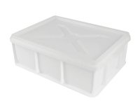 demi bac à pâtons blanc 400x300 PEHD hauteur 10 cm 9 l