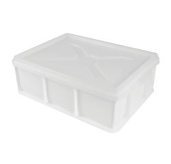 demi bac à pâtons blanc 400x300 PEHD hauteur 10 cm 9 l