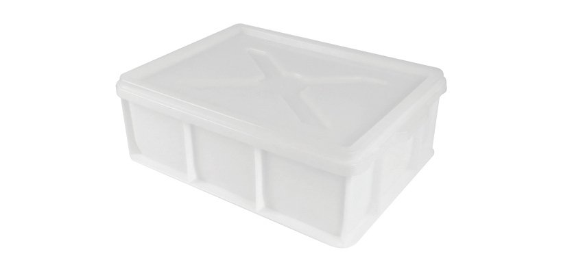 demi bac à pâtons blanc 400x300 PEHD hauteur 10 cm 9 l