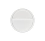 assiette porcelaine 2 compartiments Ø 23 cm