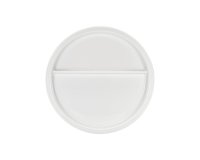 assiette porcelaine 2 compartiments Ø 23 cm