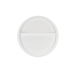 assiette porcelaine 2 compartiments Ø 23 cm