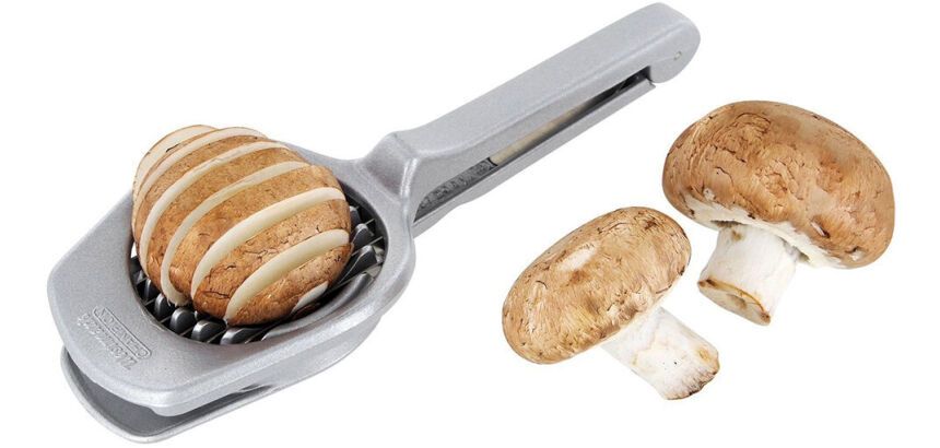 coupe-champignons inox
