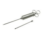 seringue à sauce inox 6 cl avec aiguilles de 4 et 6 mm