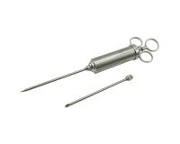 seringue à sauce inox 6 cl avec aiguilles de 4 et 6 mm