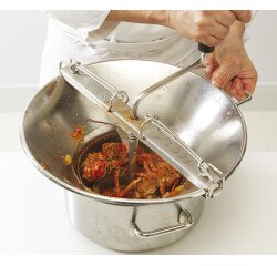 moulins à légumes n°5 inox avec 1 grille 3 mm