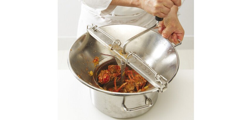 moulins à légumes n°5 inox avec 1 grille 3 mm