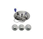 moulins à légumes n°3 inox avec 3 grilles 1.5, 2.5 et 4 mm