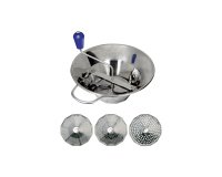 moulins à légumes n°3 inox avec 3 grilles 1.5, 2.5 et 4 mm