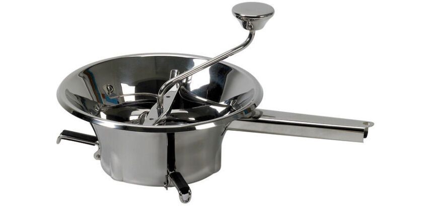 moulins à légumes n°2 inox avec 3 grilles 1.5, 2.5 et 4 mm