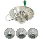 moulins à légumes n°3 étamé avec 3 grilles 1.5, 2.5 et 4 mm