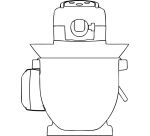 Alphamix 2 batteur-mélangeur 8 litres