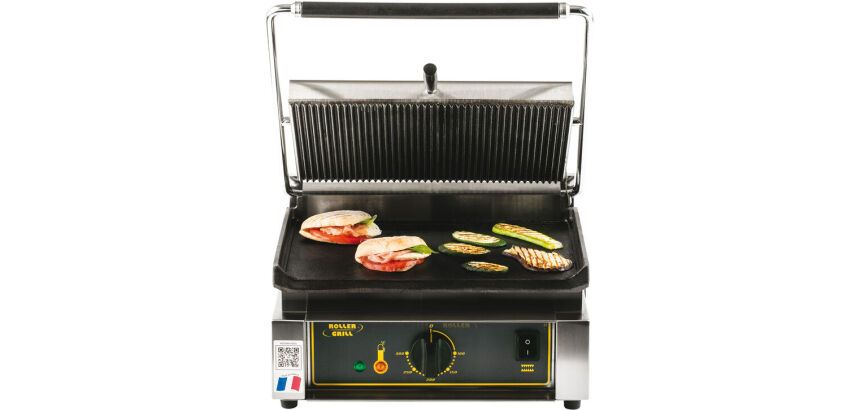 Roller Grill grill fonte rainurée simple 3 KW