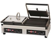 Krampouz grill fonte rainurée amovible double 3,76 KW