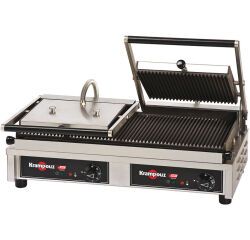 Krampouz grill fonte rainurée amovible double 3,76 KW