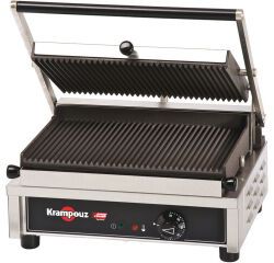 Krampouz grill fonte rainurée amovible simple 2,6 KW
