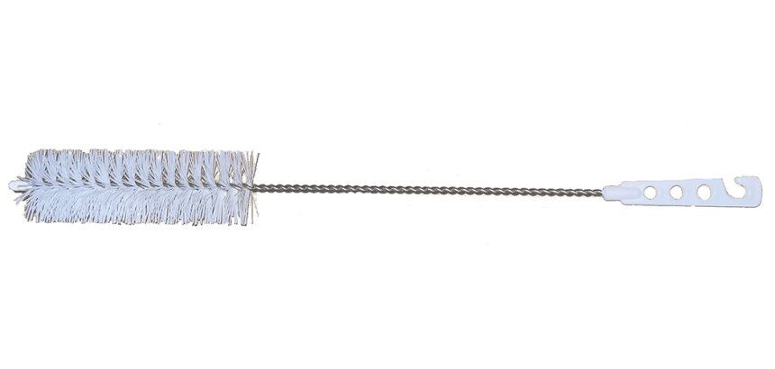 goupillon inox alimentaire manche blanc d 4 cm