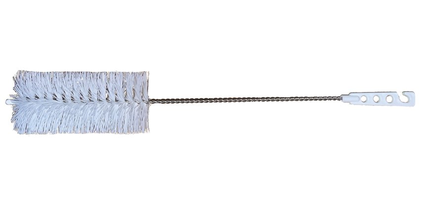 goupillon inox alimentaire manche blanc d 6 cm