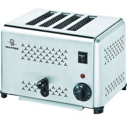 grille pain en acier inoxydable 4 tranches