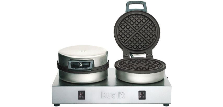 Dualit gaufrier double rond