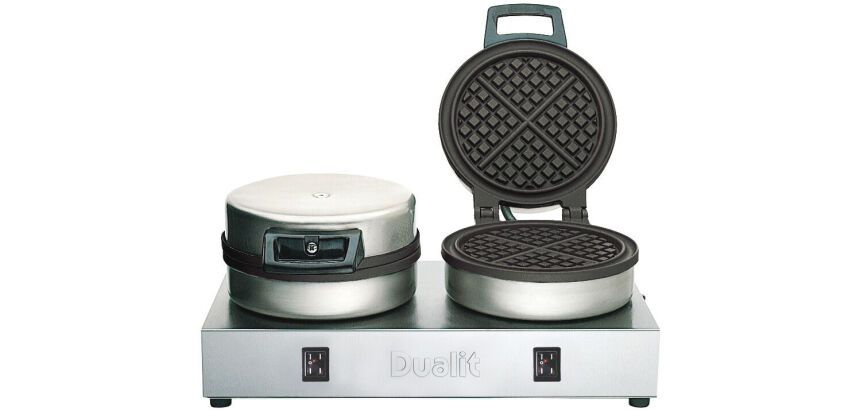 Dualit gaufrier double rond