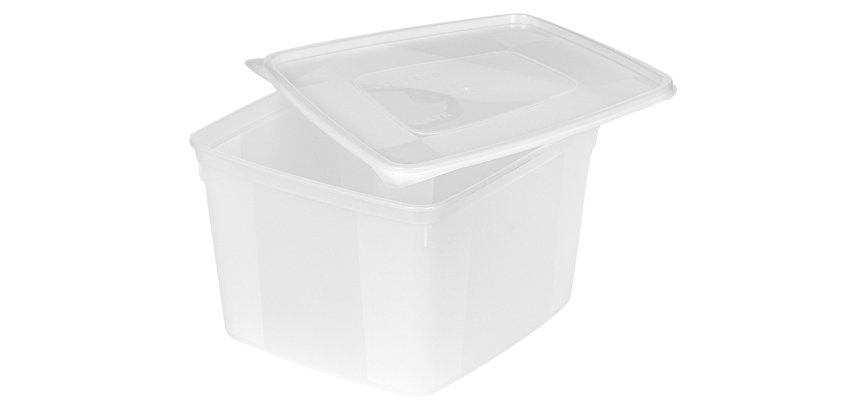 Modulus souples lot de 18  bacs gn 1/6 polypropylène 176X162X110 mm